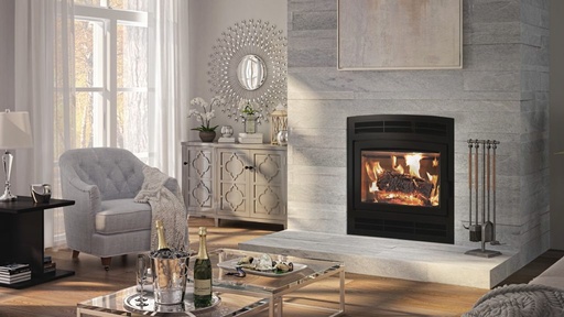 [UW0210] Ambiance Elegance 40 Arched Built-In Wood Fireplace